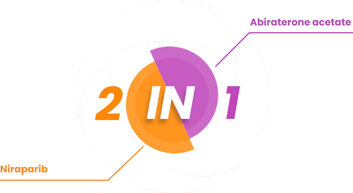 2-in-1; niraparib & abiraterone acetate